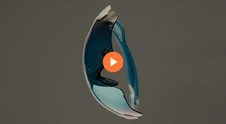 Video ad showcasing Oakley Radar glasses for branded advertising content