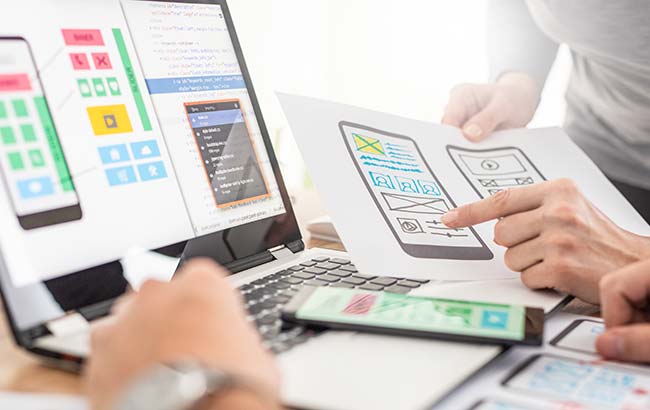 Mobile UX mockup for conversion-focused landing page
